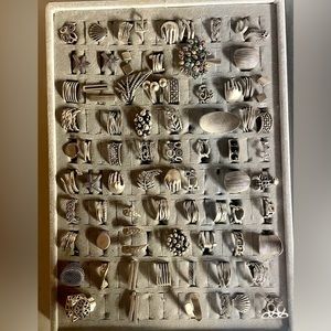 Turkish hand made silver plated rings! New!